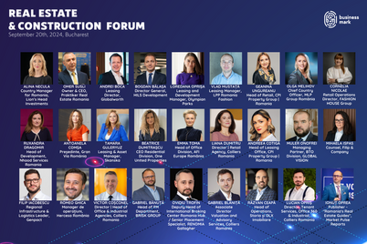 A XIX-a ediție a Real Estate & Construction Forum: Peste 25 de lideri din industrie analizează provocările și oportunitățile sectorului imobiliar
