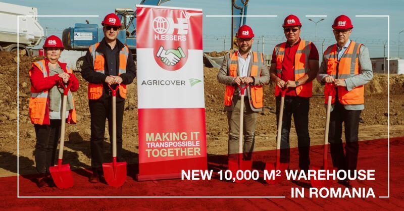 H.Essers construiește primul său depozit neutru din punct de vedere al emisiilor pentru Agricover Distribution  la Bolintin Deal pe 10.000 m²