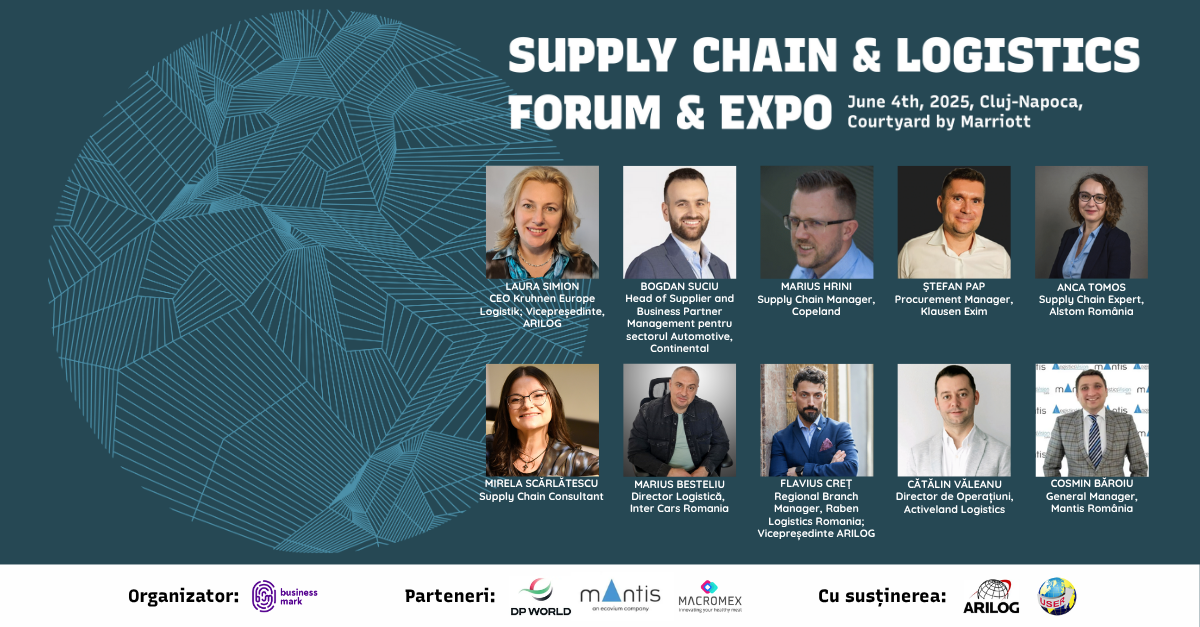 Supply Chain & Logistics Forum ajunge, în premieră, la Cluj-Napoca. Lideri din domeniu discută despre provocările ce apar în sectorul logistic și cum pot fi depășite